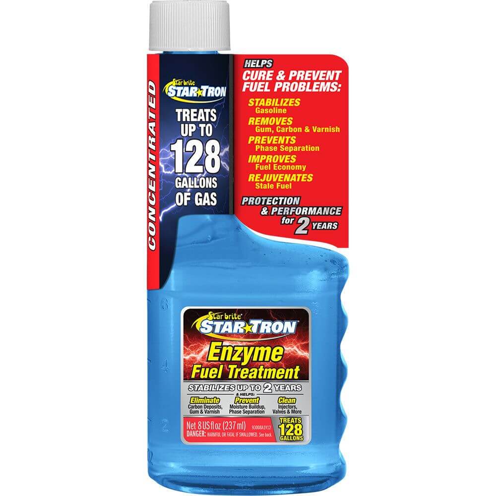 Star brite Star-Tron 8 oz gasoline additive bottle for ethanol fuel treatment and engine performance