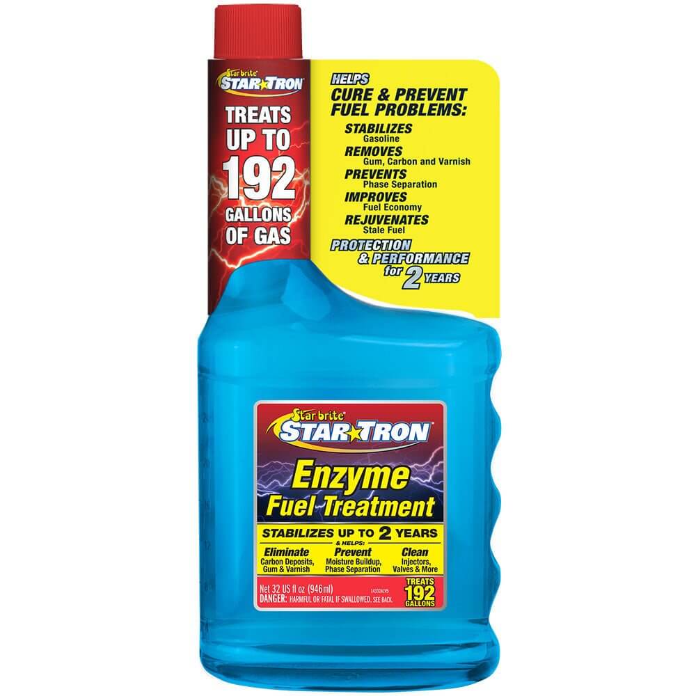 Star brite Star-Tron Enzyme Fuel Treatment 32 oz for small engines prevents fuel problems and stabilizes gasoline
