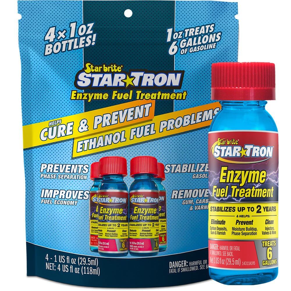 Star brite Star-Tron enzyme fuel treatment four 1 oz bottles for gas engines