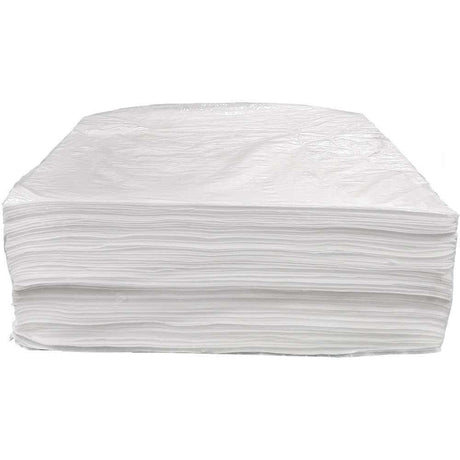Star brite High-Efficiency Oil Absorbent Sheets absorbing oil and fuel spills in marine and workshop settings, 100 sheets pack
