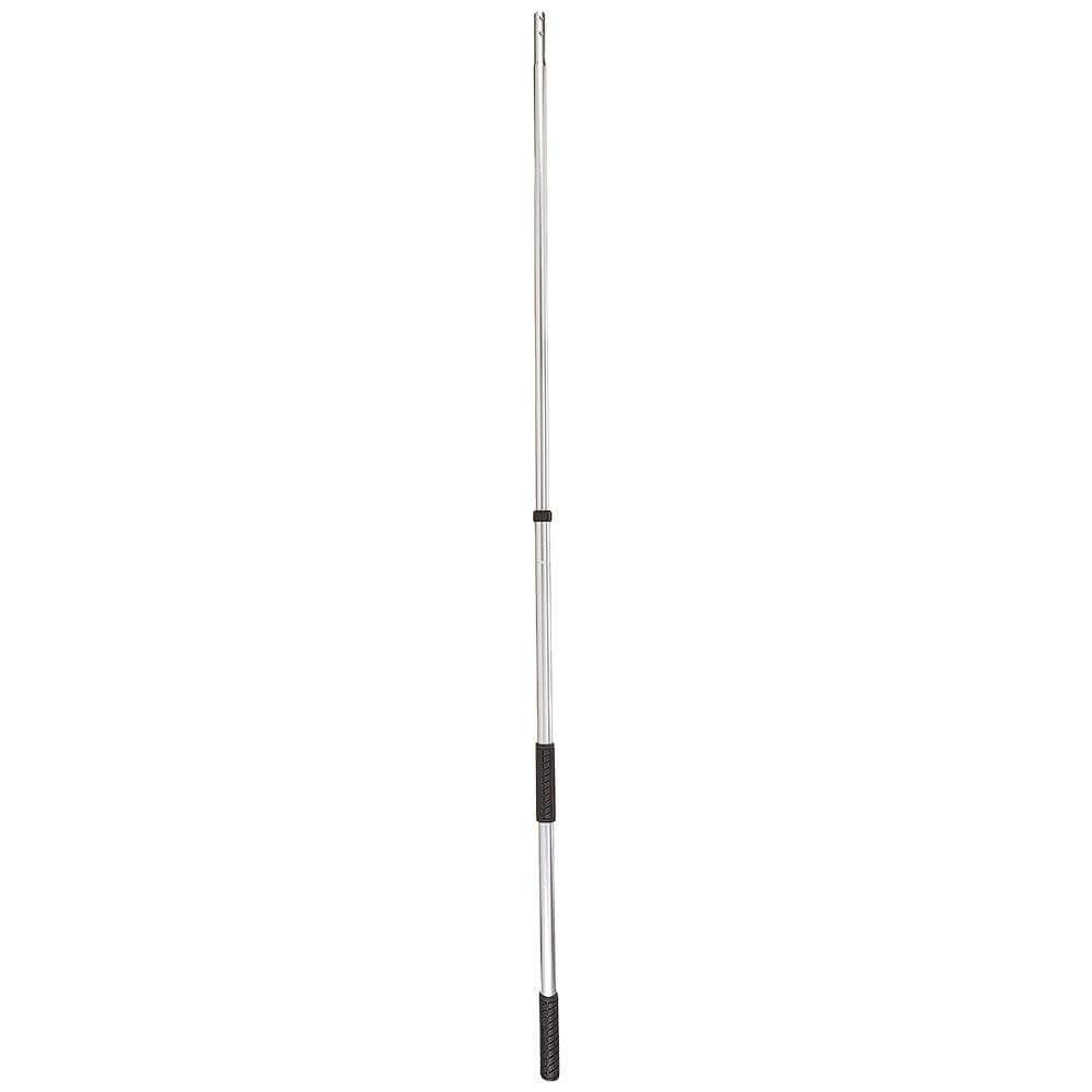 Star brite heavy duty telescoping brush handle extending 3 to 6 feet with non-slip grips and quick connect feature