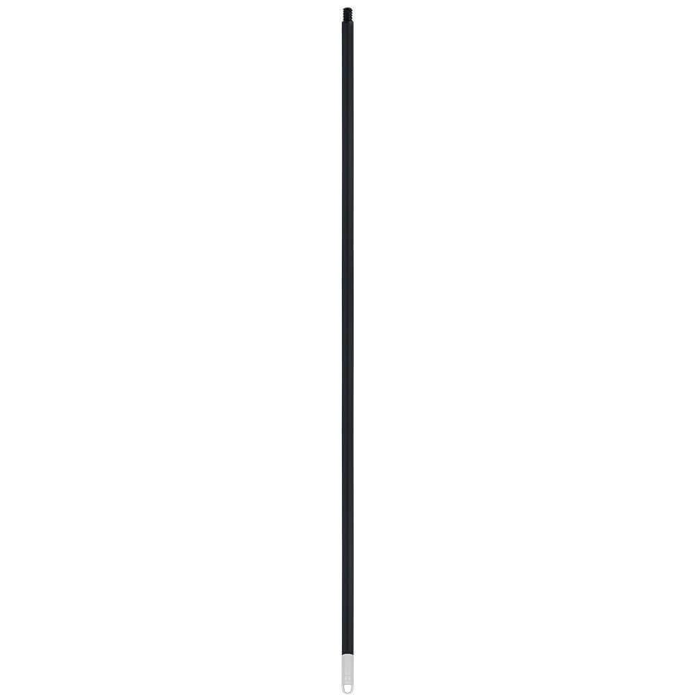 Star brite 4-foot black aluminum brush handle with screw-on design for versatile cleaning tasks