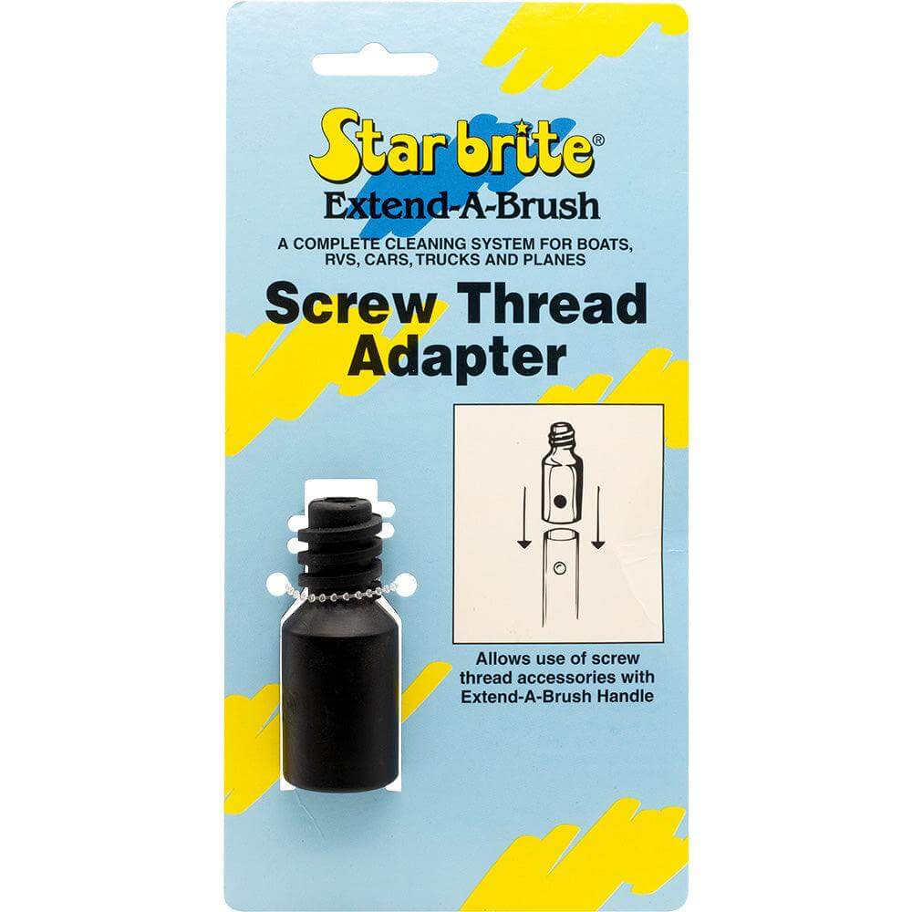 Star brite Screw Thread Adapter for Extend-A-Brush handles made of durable glass-reinforced nylon