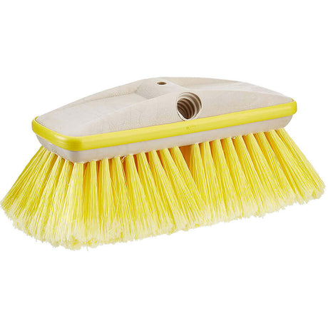 Star brite Deluxe Yellow Soft Wash 8" Brush Head w/Bumper - Dual Connections - 40161