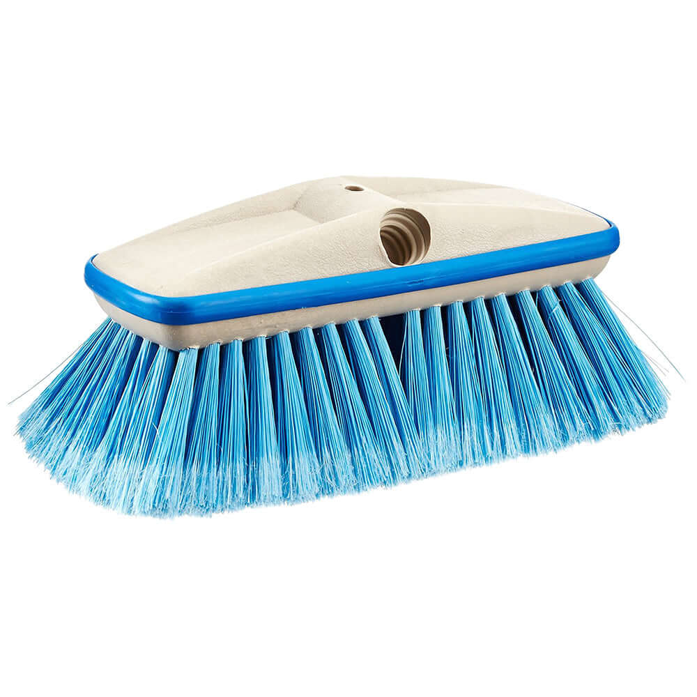 Star brite Deluxe Medium Blue Wash 8" Brush Head w/Bumper - Dual Connections - 40162