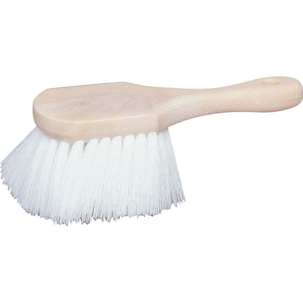 Star brite Marine-Grade short handle scrub brush with durable Star Prene fibers for efficient cleaning