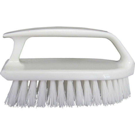 Star brite Heavy-Duty Hand Scrub Brush with 6-inch stiff bristles and ergonomic grip for tough cleaning tasks