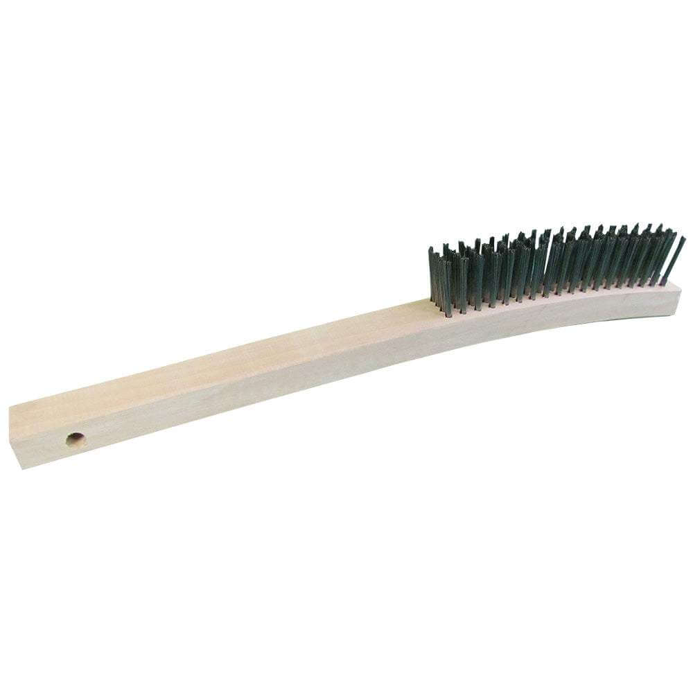 Star brite stainless steel bristle cleaning brush 14" heavy-duty tool with ergonomic handle for industrial and marine use