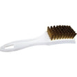 Star brite small plastic utility brush with brass bristles for delicate metal cleaning and rust removal