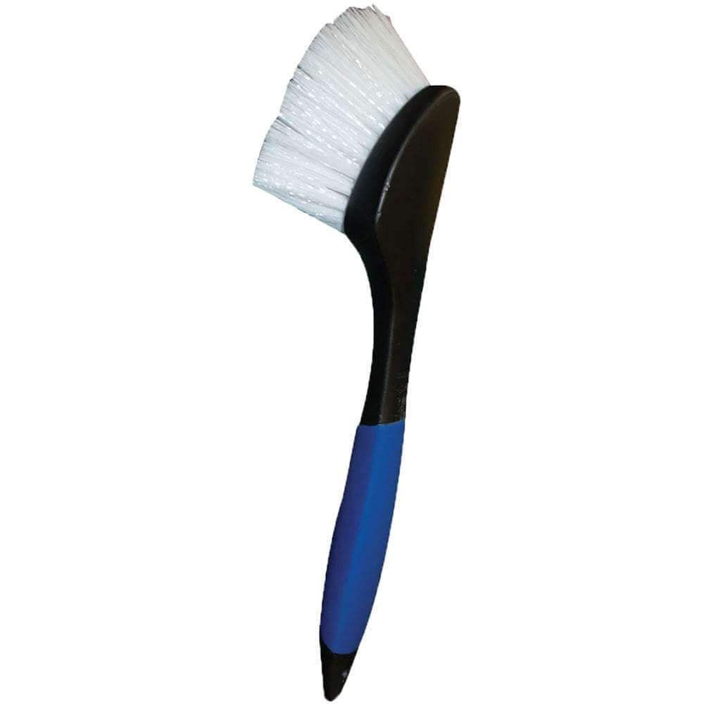 Star brite stiff deck brush with long handle for heavy-duty marine cleaning