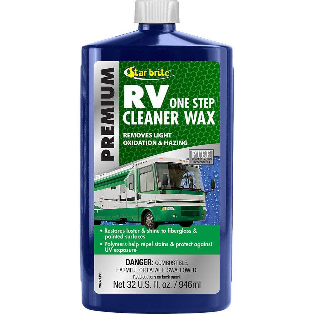 Star brite Premium RV One Step Cleaner Wax 32 oz bottle for RV cleaning and protection