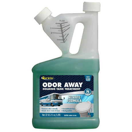 Star brite Odor Away Holding Tank Treatment 32 oz nitrate formula for odor control in RV and marine tanks
