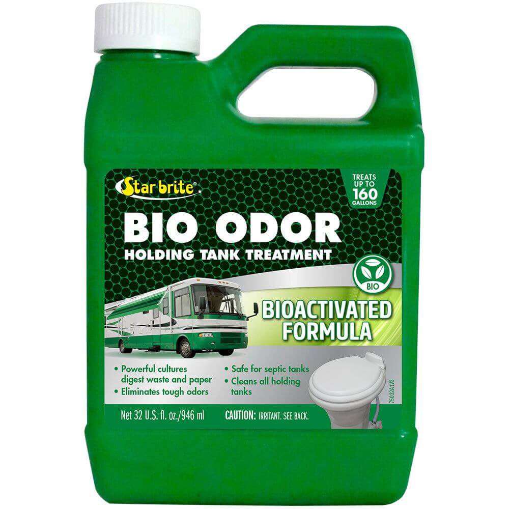 Star brite RV Bio Odor enzyme treatment bottle for holding tanks, 32 oz container