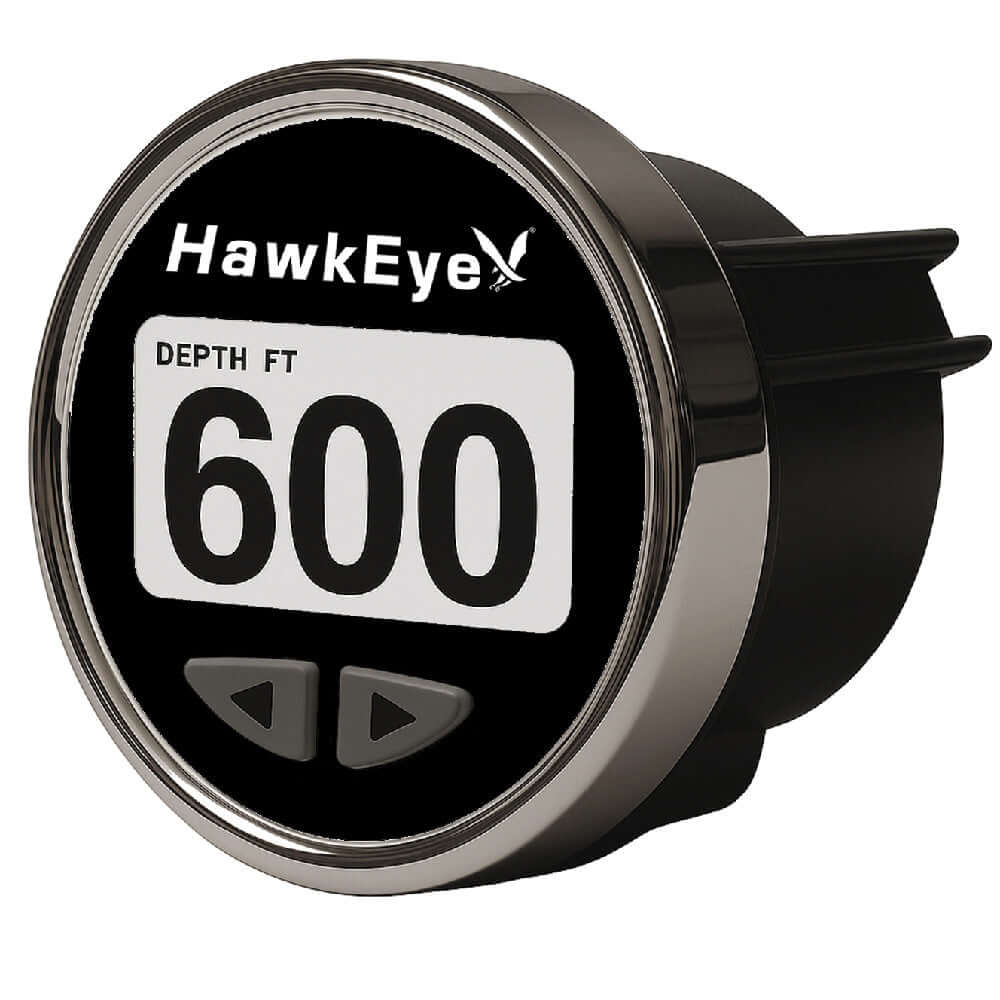 HawkEye DepthTrax Edge In-Dash Depth Finder - HD Color Display - 600' Max Depth - TM Transducer - DT3BX-TM