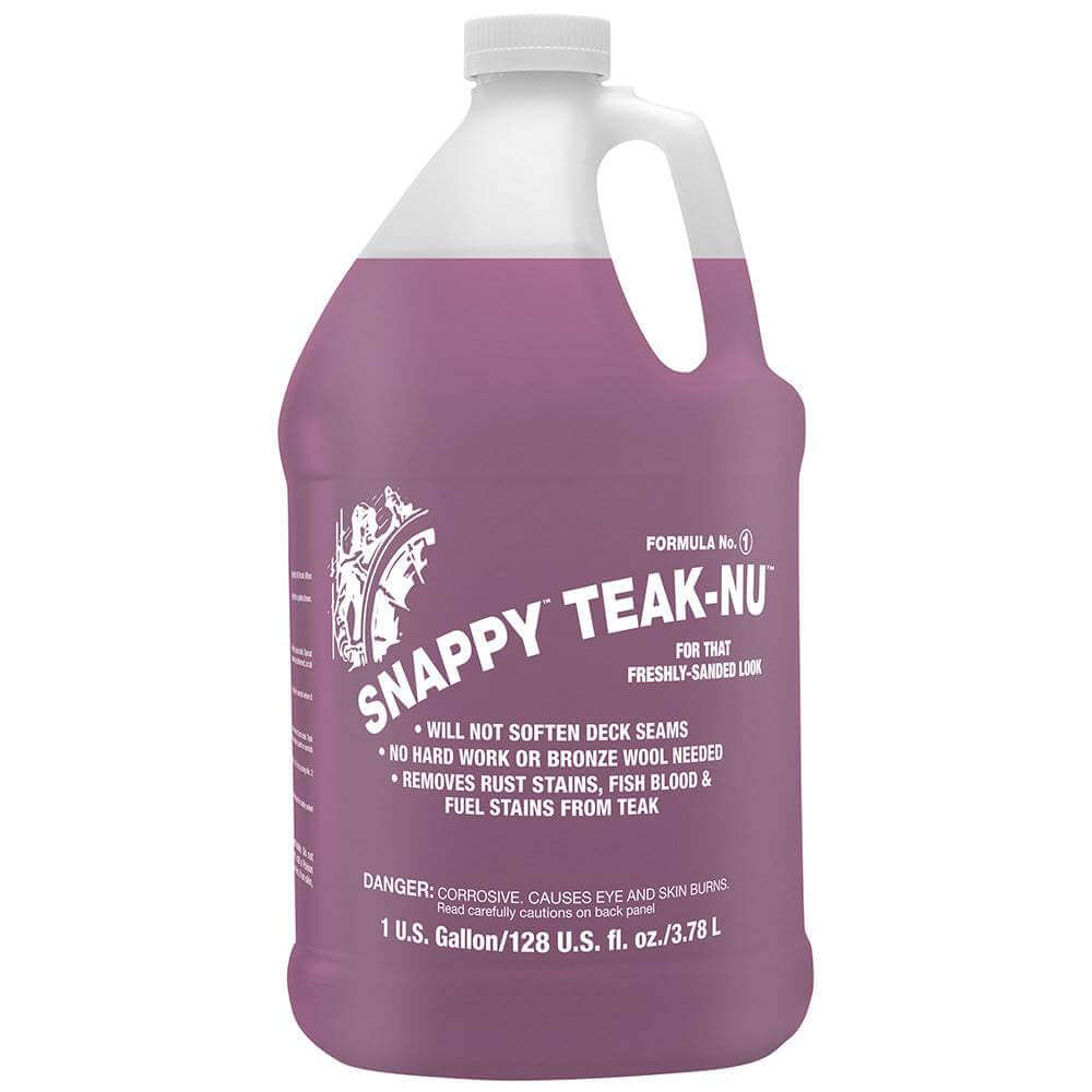 Snappy Teak-Nu Formula No. 1 1 gallon wood renew restore for teak and fine wood surfaces