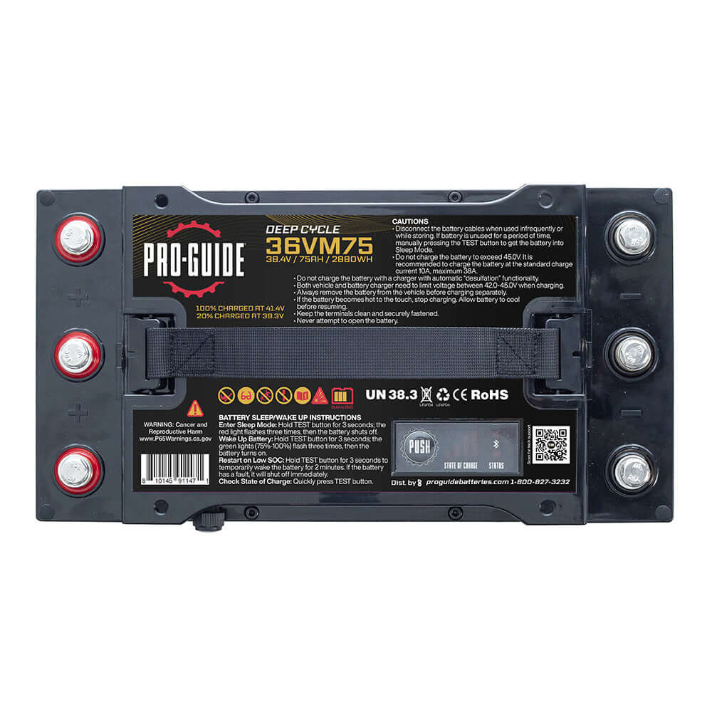 Alpha Series Lithium Battery - 36V - 75AH - Group 31 (Tall) - 36VM75