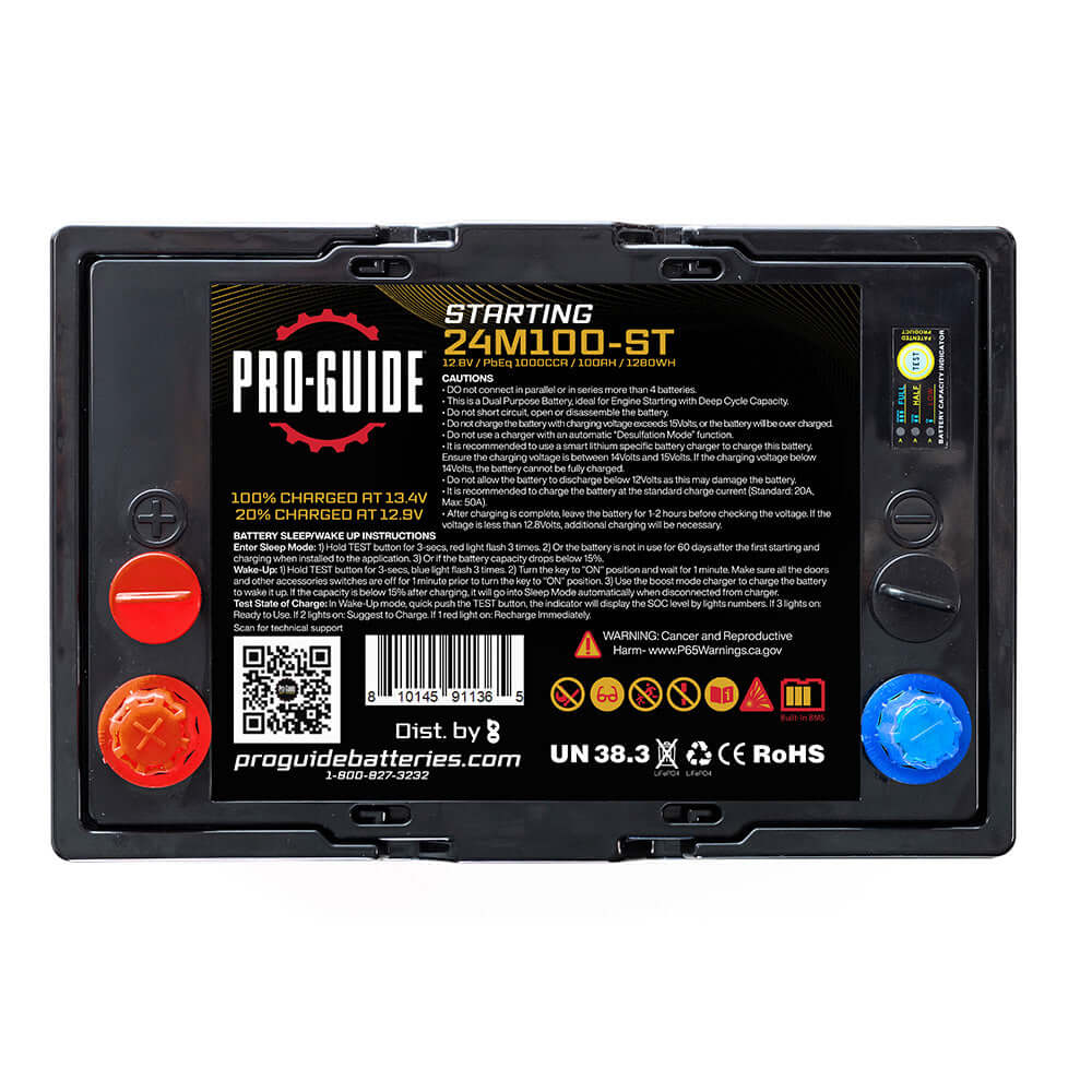 Pro-Guide Signature Series Lithium Starting Battery - 12V - 100AH - Group 24 - 24M100-ST