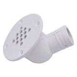 T-M Marine 90-Degree Cockpit Scupper Drain - White - CSD-92-DP