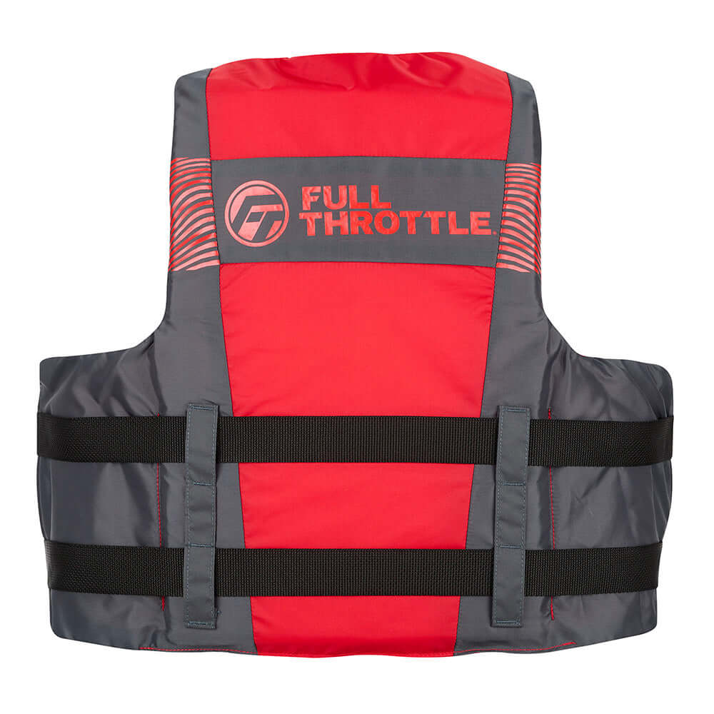 Full Throttle Adult Nylon Life Jacket - 2X/4X - Red/Black - 112200-100-080-26