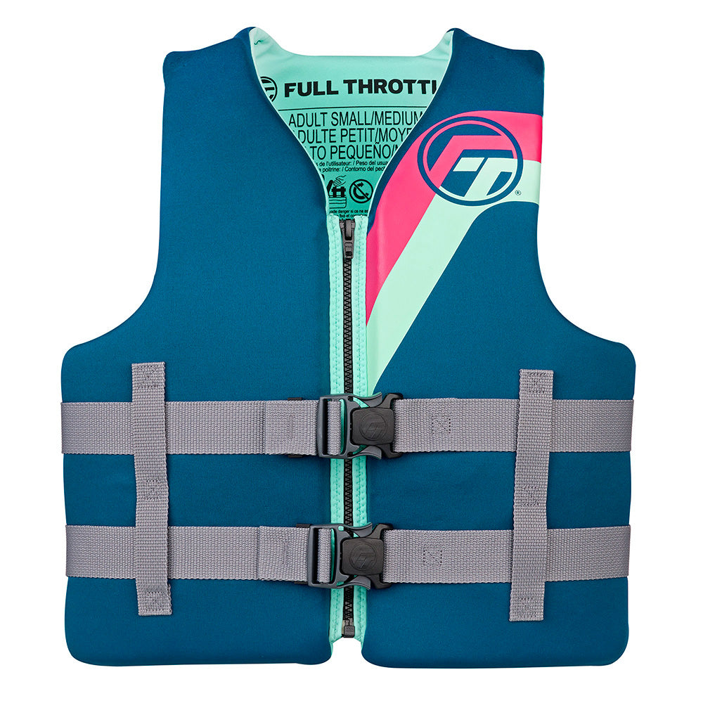 Full Throttle Adult Rapid-Dry Life Jacket - S/M - Aqua - 142100-505-030-27
