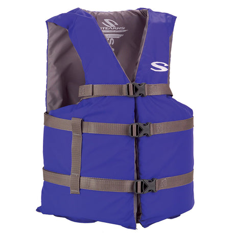 Stearns Adult Life Vest USCG Approved Type III PFD - Blue - Oversize Fit - 2158931