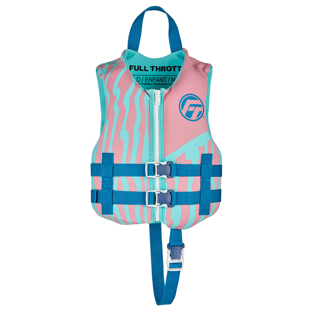 Full Throttle Child Rapid Dry Life Jacket - Pink - 142100-105-001-26