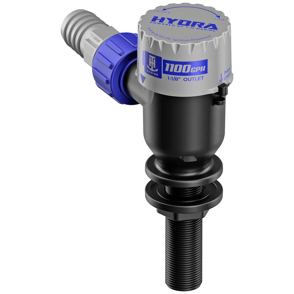 T-H Marine HYDRA Livewell Pump - 1100 GPH - 12V - Long Nozzle - PMP-LWL11-DP