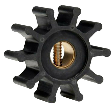 Jabsco Impeller Kit - Neoprene - 10 Blade - 2" Diameter x 7/8" Wide - Slotted Shaft Pin Drive - Brass Insert - 15/32" Shaft Diameter - 18653-0001-P