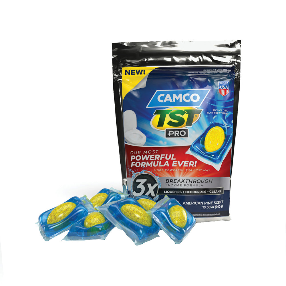 Camco TST Pro RV Holding Tank Treatment Drop-Ins - American Pine *10-Pack - 41770