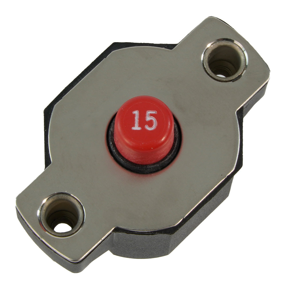 Egis 15A Push Button Circuit Breaker - Reset Only - 4712-15
