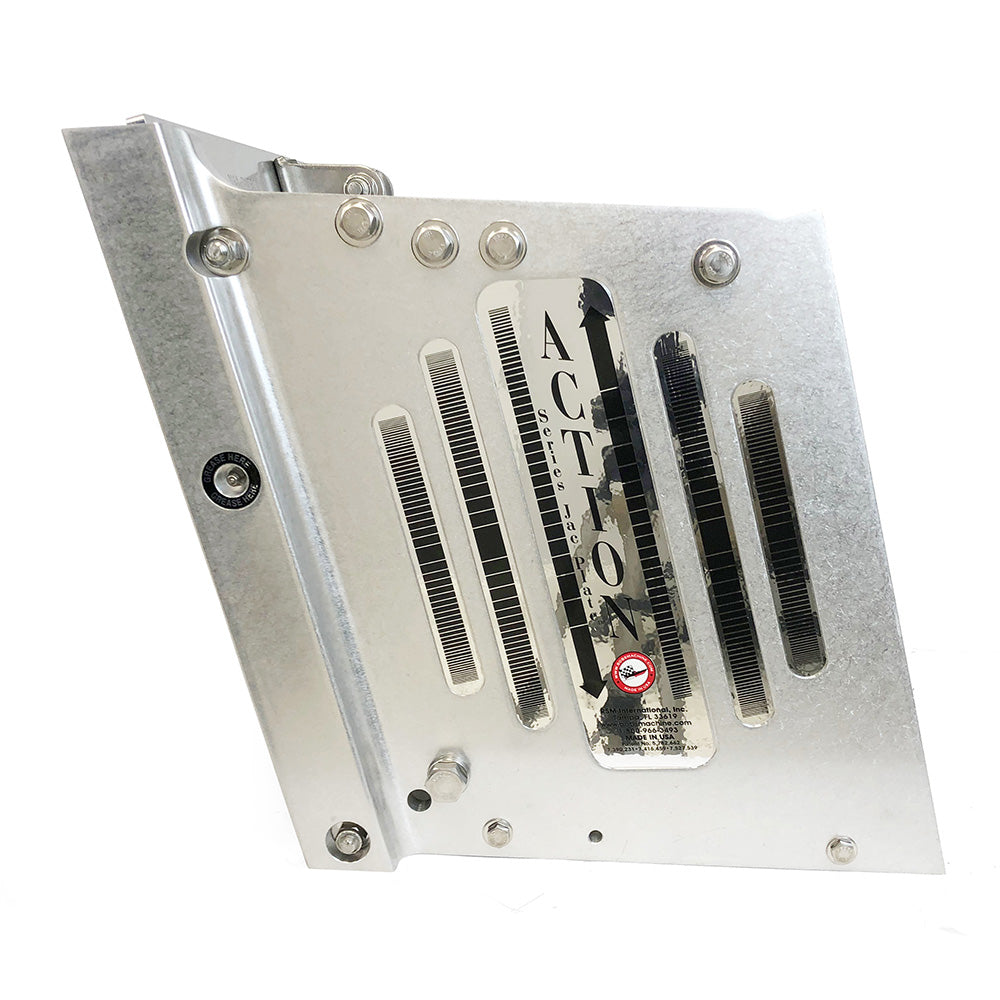 Bob's Machine 2" Setback Action Series Hydraulic Jack Plate - Silver - 100-112112-NOPC-NOSPN-NG