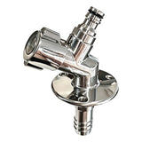 Flushmaster Quarter Turn Quick Connect Water Spigot - 45-Degree - SM-QCWS45