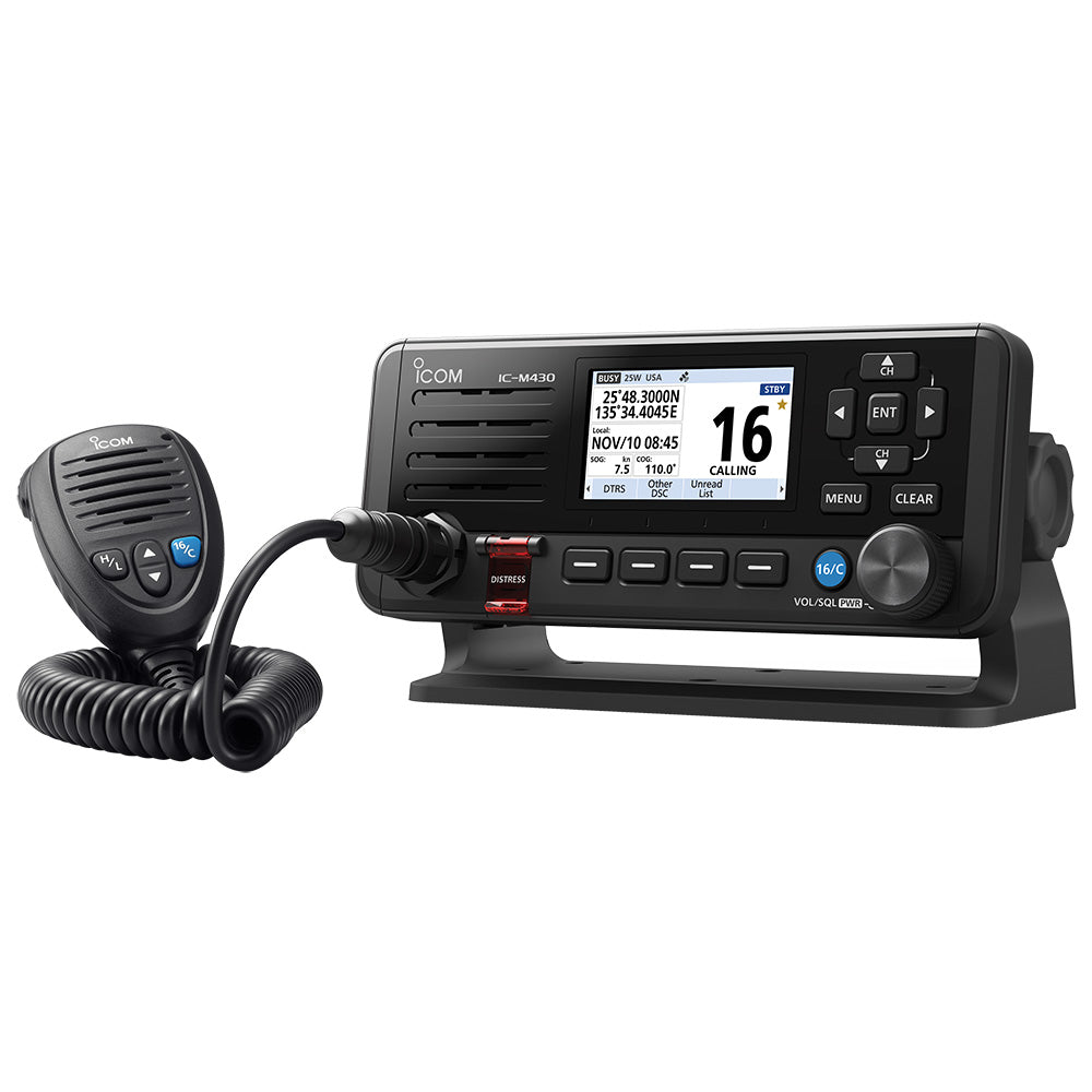 Icom IC-M430 Fixed Mount VHF Radio w/Built-In GPS - Black - M430 11 USA