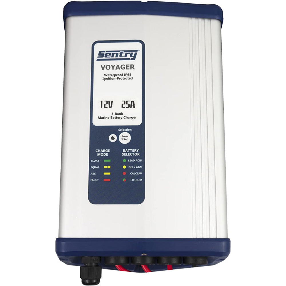Sentry Voyager Battery Charger 12V - 25A - 115/230V Input - 3 Bank - SV1225/3XJ