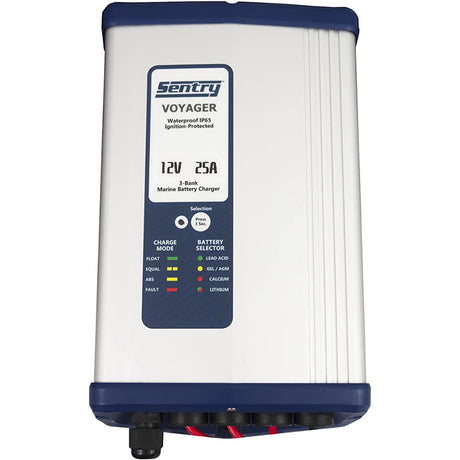 Sentry Voyager Battery Charger 12V - 25A - 115/230V Input - 3 Bank - SV1225/3XJ