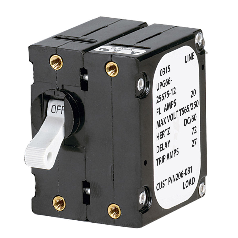 Paneltronics 'A' Frame Magnetic Circuit Breaker - 5 Amps, Double Pole - 206-078S