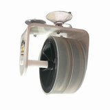 Deep Blue Marine FC-4 fluorocarbon leader dispenser with suction cup mount holding 4 spools for fishing line organization
