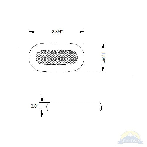 Scandvik LED Courtesy Light - Surface Mount - White - 41360P