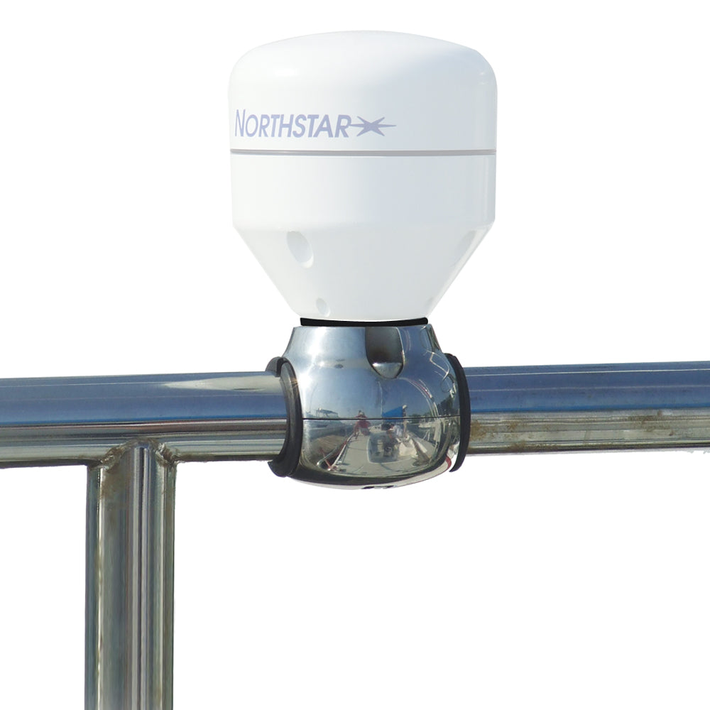 Edson Marine Stainless Steel GPS Antenna Rail Mount - Fits 1 to 1-1/4 Inch Rails and 1 Inch-14 Threads - 831ST-1-14