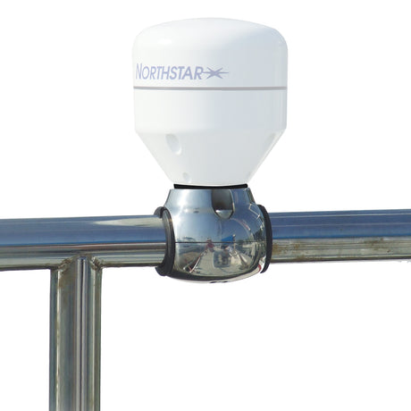 Edson Marine Stainless Steel GPS Antenna Rail Mount - Fits 1 to 1-1/4 Inch Rails and 1 Inch-14 Threads - 831ST-1-14