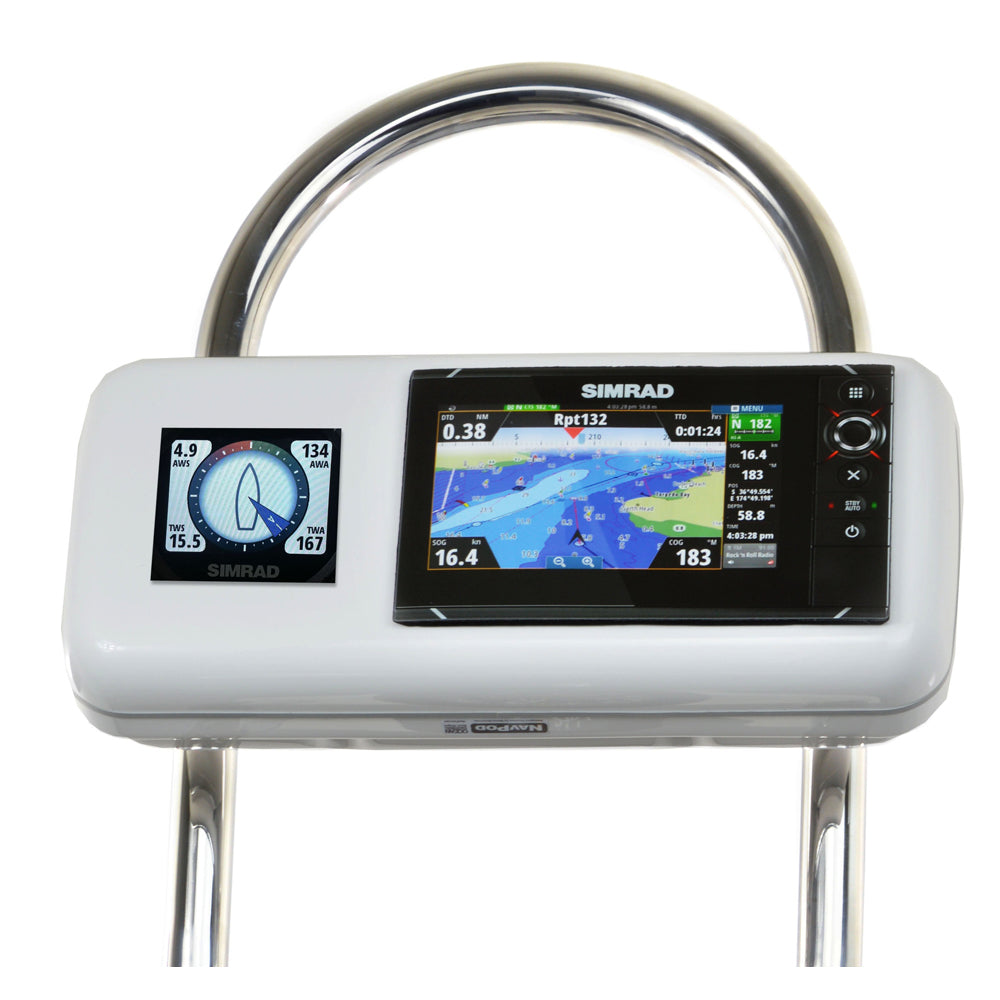 NavPod GP2516 SystemPod Pre-Cut f/Simrad NSS7 evo2 or B&G Zeus 7 & 1 Instrument f/12" Wide Guard - GP2516