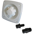 Jabsco Water Pressure Regulator Flush Mount White - Model 44412-1045 - 44412-1045