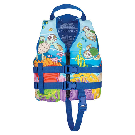 Full Throttle Water Buddies Child Life Vest - Turtle Design for 30-50 lbs Kids - 104300-500-001-17