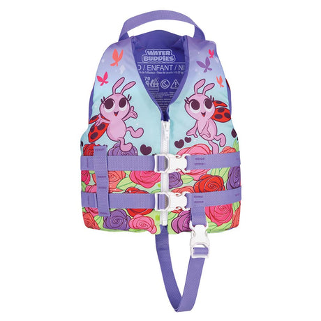 Full Throttle Water Buddies Child Life Vest - 30-50 lbs - Ladybug Design - 104300-100-001-19