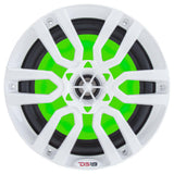 DS18 HYDRO 6.5" 2-Way Marine Speakers w/RGB LED Lights 300W - White - NXL-6