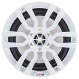 DS18 HYDRO 6.5" 2-Way Marine Speakers w/RGB LED Lights 300W - White - NXL-6
