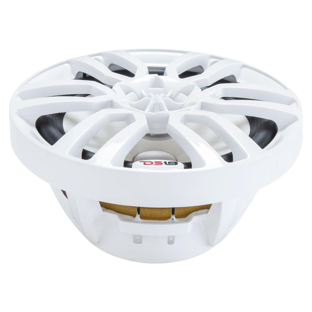 DS18 HYDRO 6.5" 2-Way Marine Speakers w/RGB LED Lights 300W - White - NXL-6
