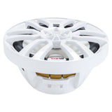 DS18 HYDRO 6.5" 2-Way Marine Speakers w/RGB LED Lights 300W - White - NXL-6