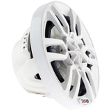 DS18 HYDRO 6.5" 2-Way Marine Speakers w/RGB LED Lights 300W - White - NXL-6