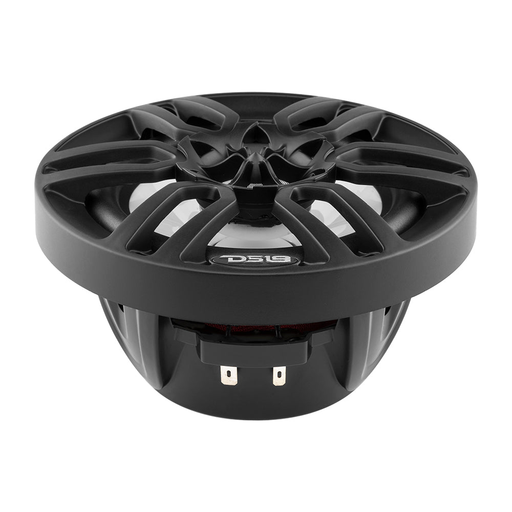 DS18 HYDRO 6.5" 2-Way Marine Speakers w/RBG LED Lights 300W - Matte Black - NXL-6BK